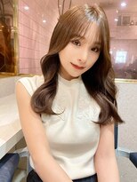ルームバイシー 新宿(Loom. by Sea)&nbsp;韓国風前髪/シルキーベージュ/グレージュカラー/斜めバング