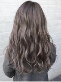 ピンクベージュ モテ髪 ロンググレージュカラー【小岩】
