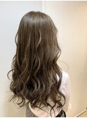 オリーブベージュデザイン_ミックスカールレイヤーカット_136