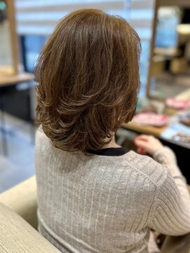 フリップビーアヴェダ(FLIP B AVEDA) 本八幡×ミディアム×オーガニック×髪質改善×ミセス