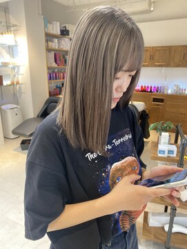 ネイロ 錦糸町(NeiRo) グレージュカラーハイトーンカラーブリーチ1回透明感カラー