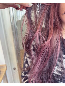 バイオレット 栄店(Violet) 春カラー ピンクラベンダー インナーカラー ブリーチカラー♪