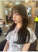 韓国お姉さんヘアスタイル×オリーブカラー【自由が丘】