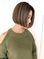 ジルブラン(JIL BLAN) ハイライトバレイヤージュダブルカラーショートカット30代40代