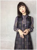 大人可愛い外ハネボブ♪オン眉【流山髪質改善オージュア】