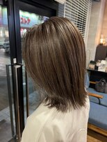 ロイズ ヘアデザイン アンド スパ(LOES) メルティカラー×白髪ぼかし×似合わせカット×ハイライト