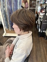 白髪剥がし＋白髪ぼかしヘアカラー