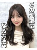 前髪顔まわり韓国ヘアレイヤーカットサイドバンク2wayバンク韓国