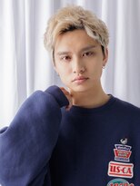 グルーミングサロン バーバー キャッスル 北浦和西口(Grooming salon Barber Castle) 10代20代かき上げホワイトブロンドフェザーパーマa北浦和