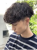 大宮波巻きスパイラルパーマツイストパーマメンズマッシュウルフ