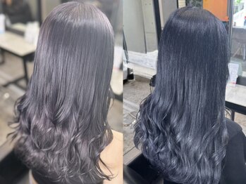 パヌポン 原宿表参道(PANUPON)の写真/お客様の"なりたい"髪型、顔周りのレイヤー、乾かすだけで決まる再現性のあるスタイル！【インナーカラー】