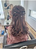ハーフアップ