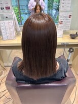 ファースト 仙台店(first) くびれヘア/アプリコットオレンジ/ハイライトカラー/広瀬通り