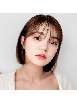 モンド ヘアクリエーション 下荒田店(monde hair creation) 【monde】レイヤーカット×シースルーバング×ショートボブ