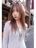 ネルケ 立川(nelke)&nbsp;韓国ヘアーハッシュカットレイヤーカットグレージュブリーチ無し