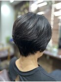 ハンサムショート×部分パーマ