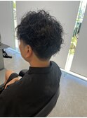 メンズパーマ　ツイストスパイラル　トリートメント
