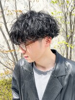 アンサー 渋谷(ANSWER)&nbsp;波巻きスパイラルパーマメンズマッシュパーマツイストパーマ