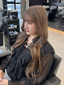 ラピステン 福岡天神 大名店(Lapis) ミルクティーベージュ/エクステロング/韓国ヘア