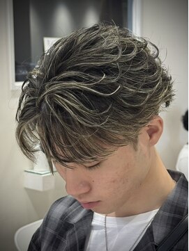 ルースト 京都駅前店(ROOST) フェザーパーマ×メッシュ