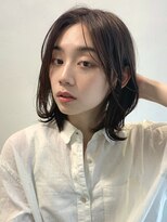 ステアケース 武蔵小杉店(stair:case) くびれボブ大人かわいいクラゲヘアモノグレージュ30代40代