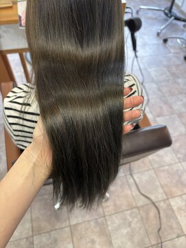ハロヘアー(halo hair) オリーブブラウン