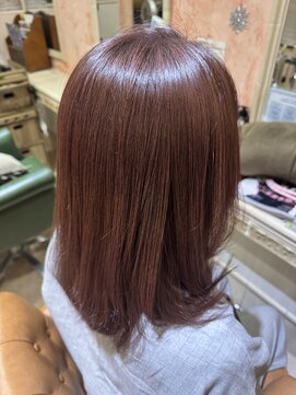 ジール(zeal) 着物ヘア/大人ガーリー/ダークアッシュ/似合わせカット/成田