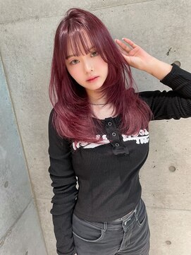 ロンド レア 天神大名店(Lond Le’a) 黒髪カタログ/オリーブグレー/ココアベージュ/小顔に見せるヘア