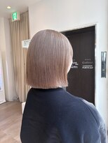 ブレスシイ 大阪梅田(brace SII)&nbsp;切りっぱなしボブ　milk tea beige
