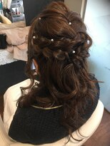 オズ ヘアーアンドトータルビューティー(OZ hair&total beauty) 編み込み×ハーフアップ