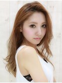 大人かわいいほつれウェーブセミディ
