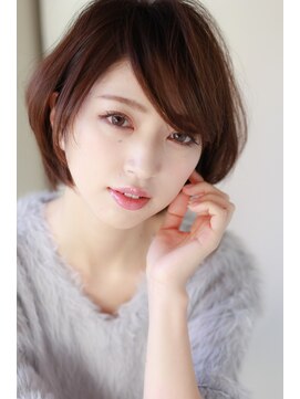 ペイジー 高円寺(Peissy) マットブラウン×ショートボブ　[高円寺・イルミナカラー]