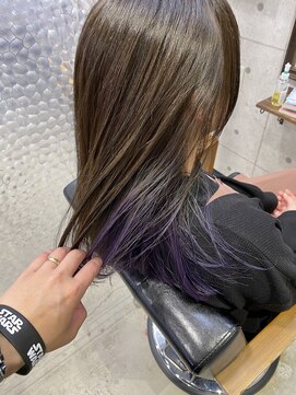 ヘアサロン ドットプラス 町田店(dot. plus) インナーカラー ×パープル