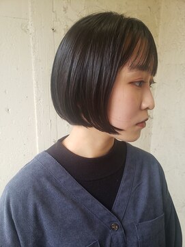 ペネロープ(Penelope) ノンブローでキマる　大人かわいい濡れ髪ミニマムボブ！　遠藤至