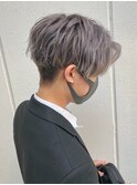 美シルエット前下がりマッシュ-シルバーグレージュkchiara佐野