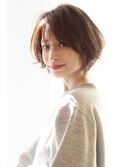 【30代40代50代】大人可愛いニュアンスボブ　ショートボブ
