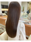髪質改善　ショコラブラウン　縮毛矯正　酸熱トリートメント
