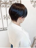 ラインが綺麗♪丸みハンサムショート☆