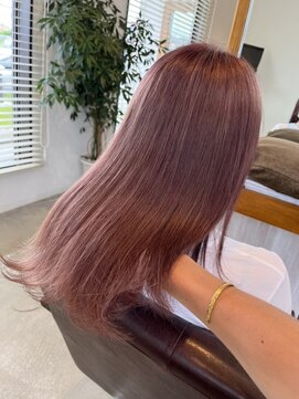 ラ メール ヘア デザイン(La mer HAIR DESIGN) ピンクベージュ/ブリーチカラー