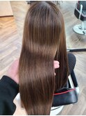 髪質改善水素カラー×ブラウンカラー