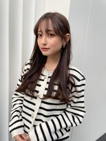 アイユー(ii+U)&nbsp;チョコレートブラウン　　レイヤースタイル　シースルーバング