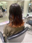 グレージュインナーオレンジ