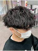 波巻きスパイラルパーマ/ハイライト/マッシュパーマ/ウルフ