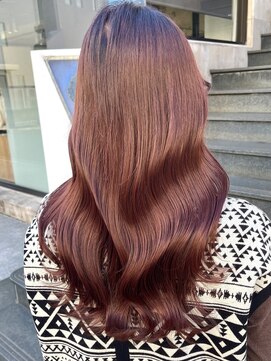 ラグーン 原宿 表参道(LAGOON) 【LAGOON】ブリーチなし/イメチェン/艶髪レッドブラウン