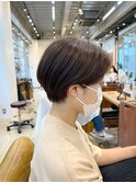 【お客様ヘア】襟足すっきり◎耳掛けショート