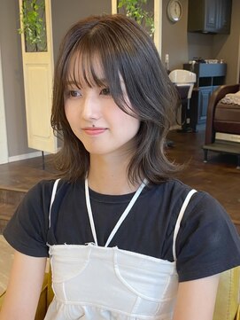 レガロヘアーデザイン(Regalo hair design) Regalo☆レイヤー切りっぱなしボブ×アメジストアッシュ