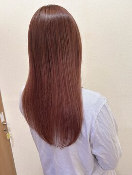 ココカラヘアー ニコ(cococara hair nico) ピンクカラー/ブリーチなし/ロングレイヤー/前髪あり