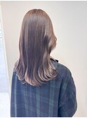 【ブリーチなし透明感カラー】アッシュベージュ
