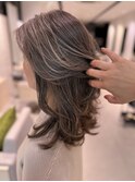 【白髪50～60%以上の方向け】ハイライトローライトミックス
