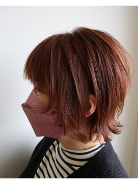 ヘア アトリエ マム(hair atelier mum) 跳ね前下がりレイヤー